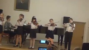 Ансамбль скрипачей. Санта Лючия. Музыкальная школа им. А. С. Аренского.