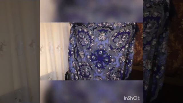 Синие-пресиние???шалечки мои.Часть3 #павловопосадская#шаль#платок#синие#примерки#коллекция смотреть онлайн