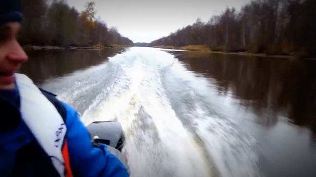 23 октября, 2013г., Возвращение с рыбалки на Ладожском озере смотреть онлайн