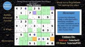 Sudoku X-Wings And Skyscrapers - Sudoku Advanced Tutorial 5