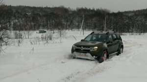 Дастер. Зима: тест браслетов противоскольжения на полном приводе. Есть ли эффект?