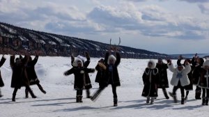 Заслуженный РФ народный эвенкийский ансамбль "ОРОНЧИКАН" - хороводный танец "Хадэ"
