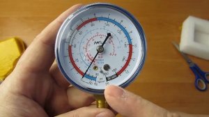 Манометр на 12 кг/см.кв. переходник 1/8" на 1/2", распаковка посылки Алиэкспресс 133