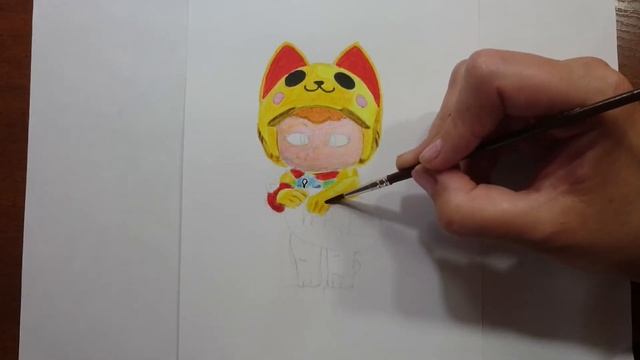Как нарисовать Нэко Беа золотую из Бравл Старс. How to draw Gold Neco Bea Brawl Stars. смотреть онлайн