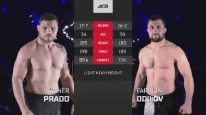 Вагнер Прадо vs. Фаридун Одилов | Wagner Prado vs. Faridun Odilov | ACA 161