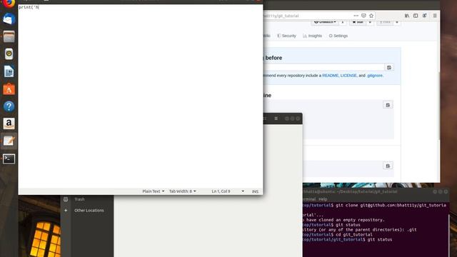 Git Tutorial 2 - Create Github repo, add untracked file and commit to local and remote repo смотреть онлайн