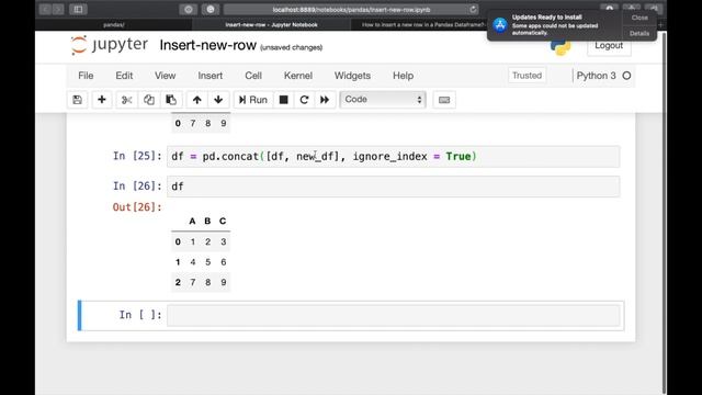 How to insert/add a new row in Pandas Dataframe | Append a list to Pandas Dataframe| Pandas Tutoria