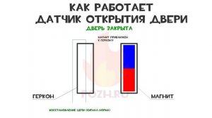 Как работает датчик открытия двери (магнитноконтактный охранный извещатель)