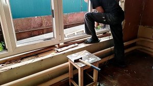 Замена старых окон на новые. Переделка.Демонтаж деревянного на пластиковое #еленазагороднаяжизнь