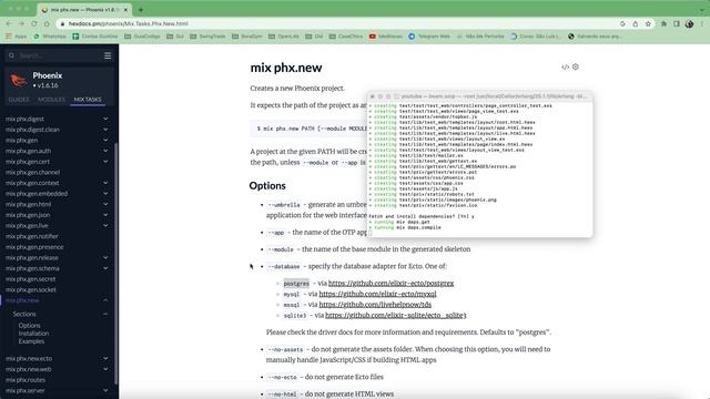 Configurar o Phoenix - Elixir com Postgres usando o Docker смотреть онлайн