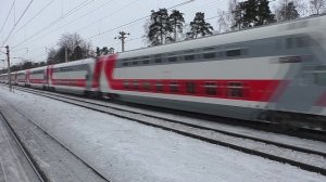 Электровоз ЭП20-062 (ТЧЭ-6) со скорым фирменным поездом "Двухэтажный состав" №104В Москва - Адлер.