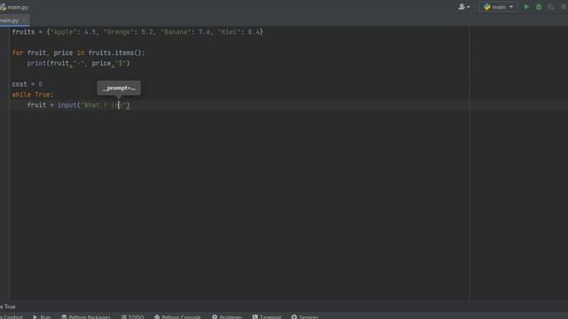Prices and products Python смотреть онлайн