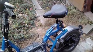 Самодельный электро скутер 1,5 киловатт.48v