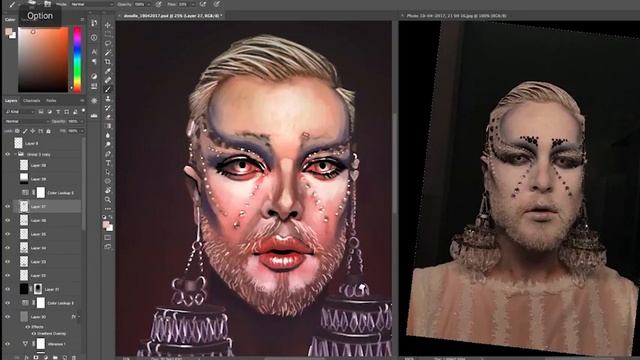 PROCESS: Photoshop, Cintiq 13HD, Sktchy смотреть онлайн