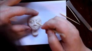 Лицо из полимерной глины