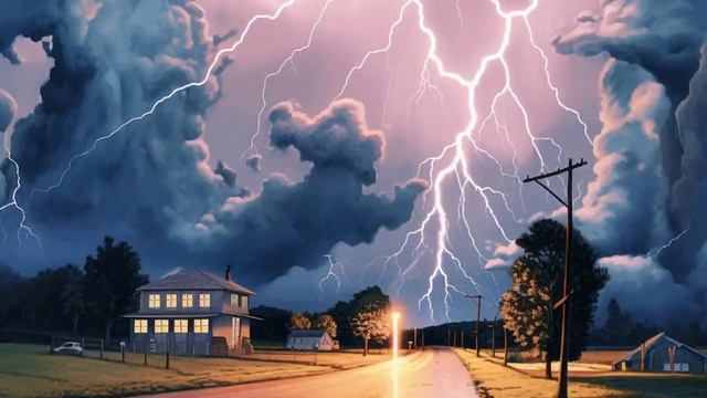 Four Seasons, Vivaldi, Summer storm - Classical music, Midjourney visualisation