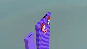 Numberblocks Comparison 6 60 600 6000 60 000 to 6,000,000 Standing Tall Number Pattern