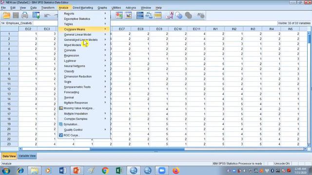 Linear Regression Analysis in SPSS, How to run  Regression in SPSS