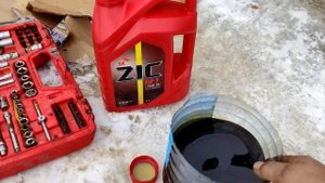 Масло ZIC GFT 75W 90 после 50 000 км  пробега  Трансмиссионное масло в коробку передач. Масло в КПП