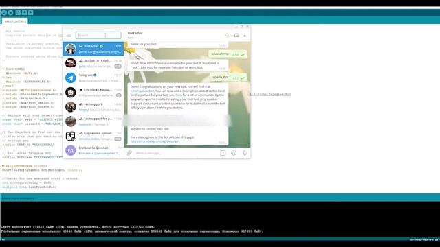 Sending photos to Telegram with ESP32 CAM смотреть онлайн