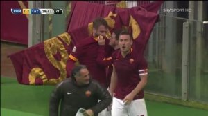 Roma Lazio 2-2 Francesco Totti Goal and selfie