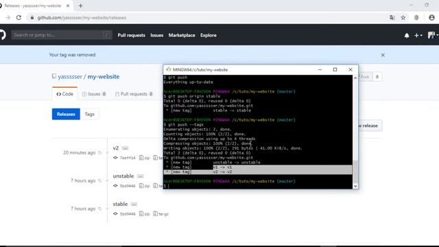 Learn Git & GitHub From Scratch Tutorial Course- Video No 39 - Delete Tags from GitHub смотреть онлайн