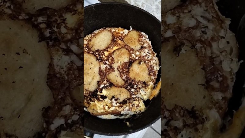 ГОТОВИМ ГРЕНКИ С ЯЙЦОМ НА УЖИН ОЧЕНЬ ВКУСНО #shorts