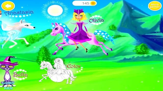 Fun Animal & Princess Hair Salon Makeup Care Games - Magic Princess Makeover Game For Kids смотреть онлайн