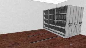 Передвижные архивные стеллажи