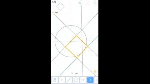 Euclidea - 4. Дельта (Delta) - 4.10 - Квадрат по серединам смежных сторон