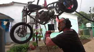 Кастом Урал. Боковая подножка.