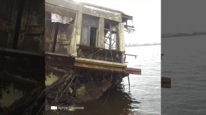 Достали затонувший дебаркадер | 76.RU