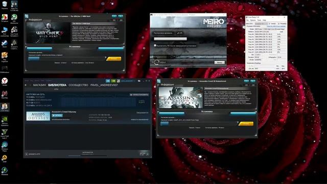 Установка сразу четырех игр одновременно с Ryzen 7 2700X смотреть онлайн