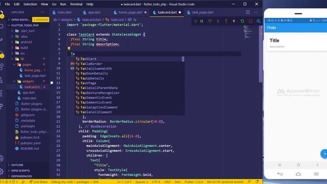 3. Flutter + PHP: Todo App - Building the task page смотреть онлайн