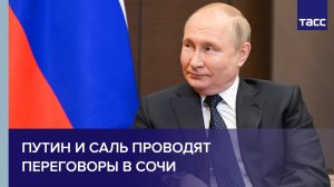 Путин и Саль проводят переговоры в Сочи