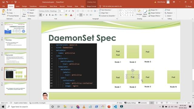 Kubernetes Course .. DaemonSet .. Ensures that all(or Some) Nodes run a copy of a pod .. CKA exam
