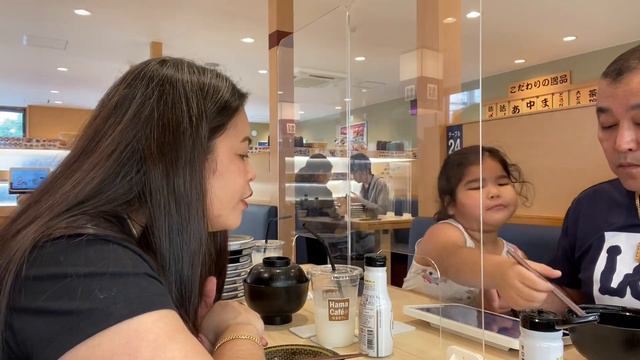 HAMASUSHI LUNCHTIME WITH MY DADDY & LIANN + Lelian life in 🇯🇵🇵🇭😋
