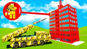 ШТУРМ ЛЕГО ЗДАНИЯ! РАКЕТА РАЗРУШИТЕЛЬ АТАКУЕТ ЛЕГО ЗДАНИЕ! ОБОРОНА ЗДАНИЯ В БРИК РИГС (Brick Rigs)