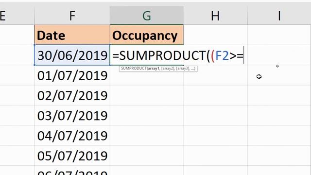 Count Occurrences of a Date in Date Ranges - Excel Formula смотреть онлайн