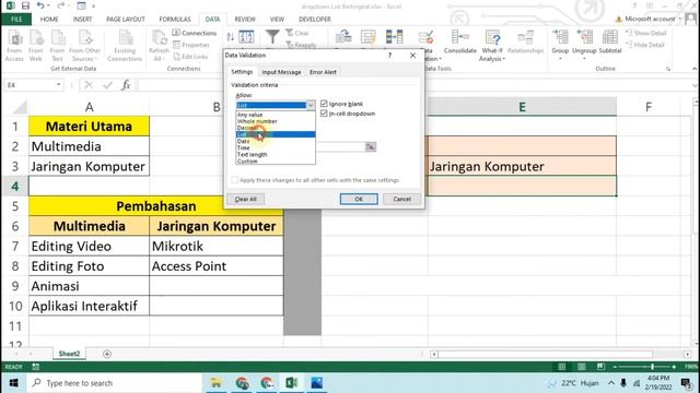 Cara Membuat Dropdown List Bertingkat di Excel [Download File xlsx] смотреть онлайн