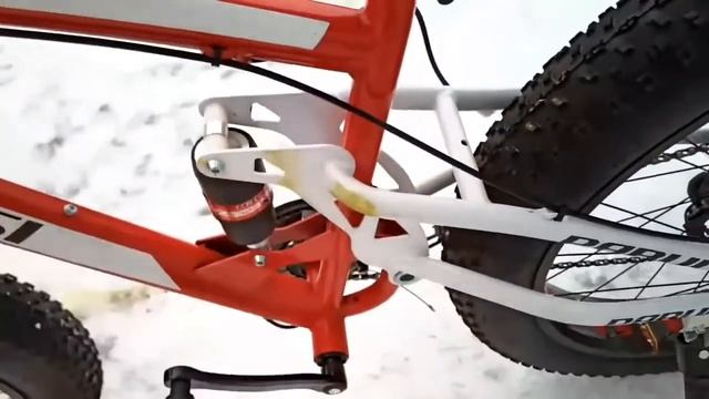 Фэтбайк двух подвесной 26 колёса 21 скорость обзор широкие колеса