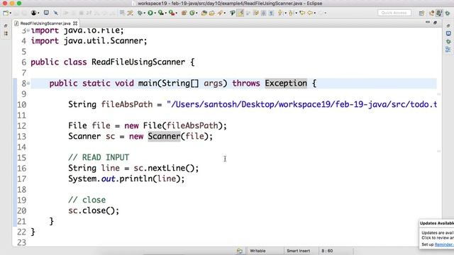 Day-10 Read a #File using #Scanner in #Java. смотреть онлайн