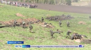 Он спас немецкую девочку: в Тяжинском округе воссоздали эпизод подвига Николая Масалова