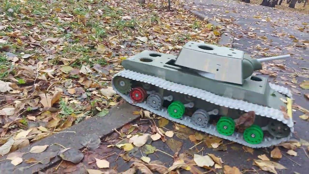 КВ 1 в 10 масштабе Испытания на грунте