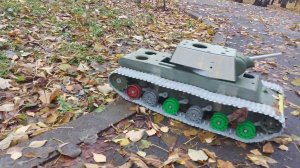 КВ 1 в 10 масштабе Испытания на грунте