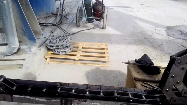 Замена цепи элеватора на асфальтом заводе НС-160 смотреть онлайн