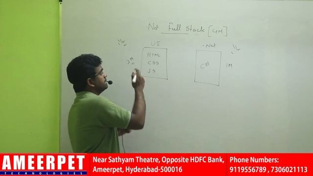 Dot Net Full Stack Course Road Map By Srinivas | .Net Course | Ameerpet Technologies |