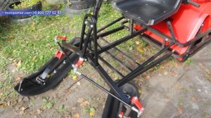 Мотобуксировщик POMOR X-600 с лыжным модулем