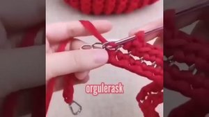 Ручка для сумки на основе цепочки. Обвязка крючком.