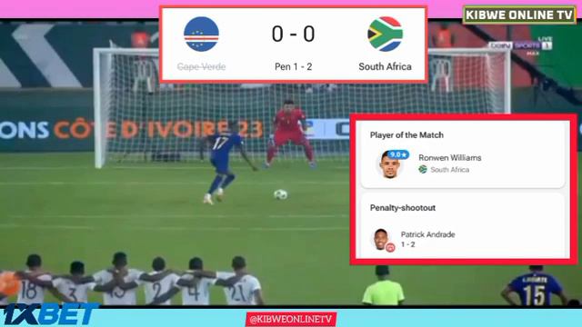 Best Goalkeeper! Ronwen Williams Penalties Saved, Cape Verde vs Bafana Bafana (1-2) Goals Afcon-202 смотреть онлайн